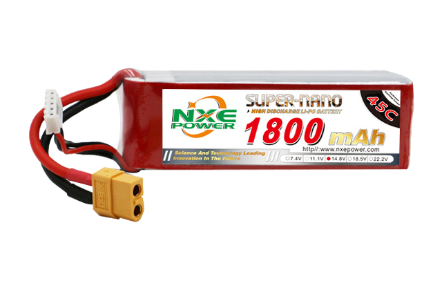 1800mAh 45C 4S 14.8V FPV穿越機(jī)電池