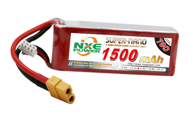 1500mAh 70C 4S 14.8V FPV穿越機(jī)電池